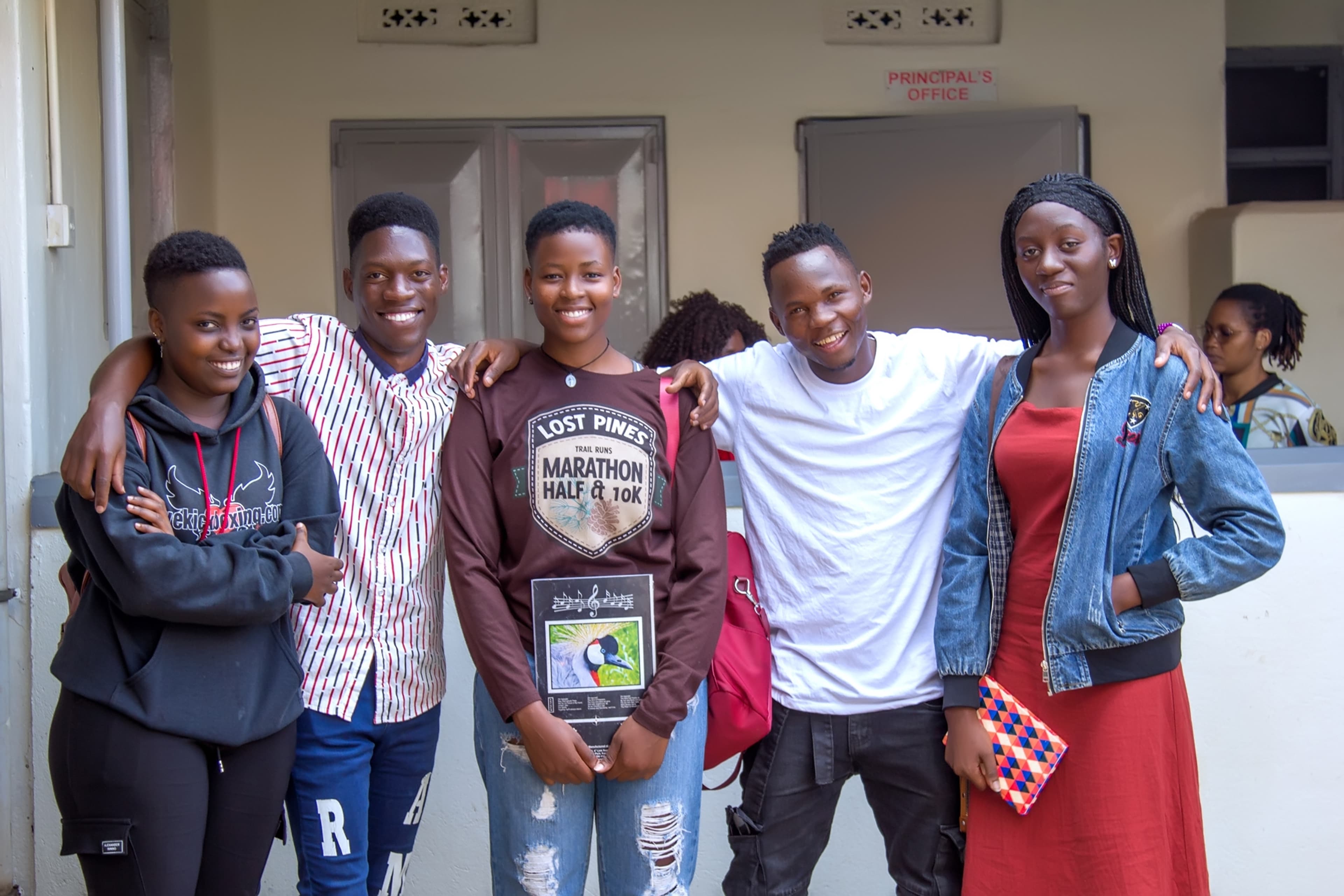 UMCAT students together outside the principal's office