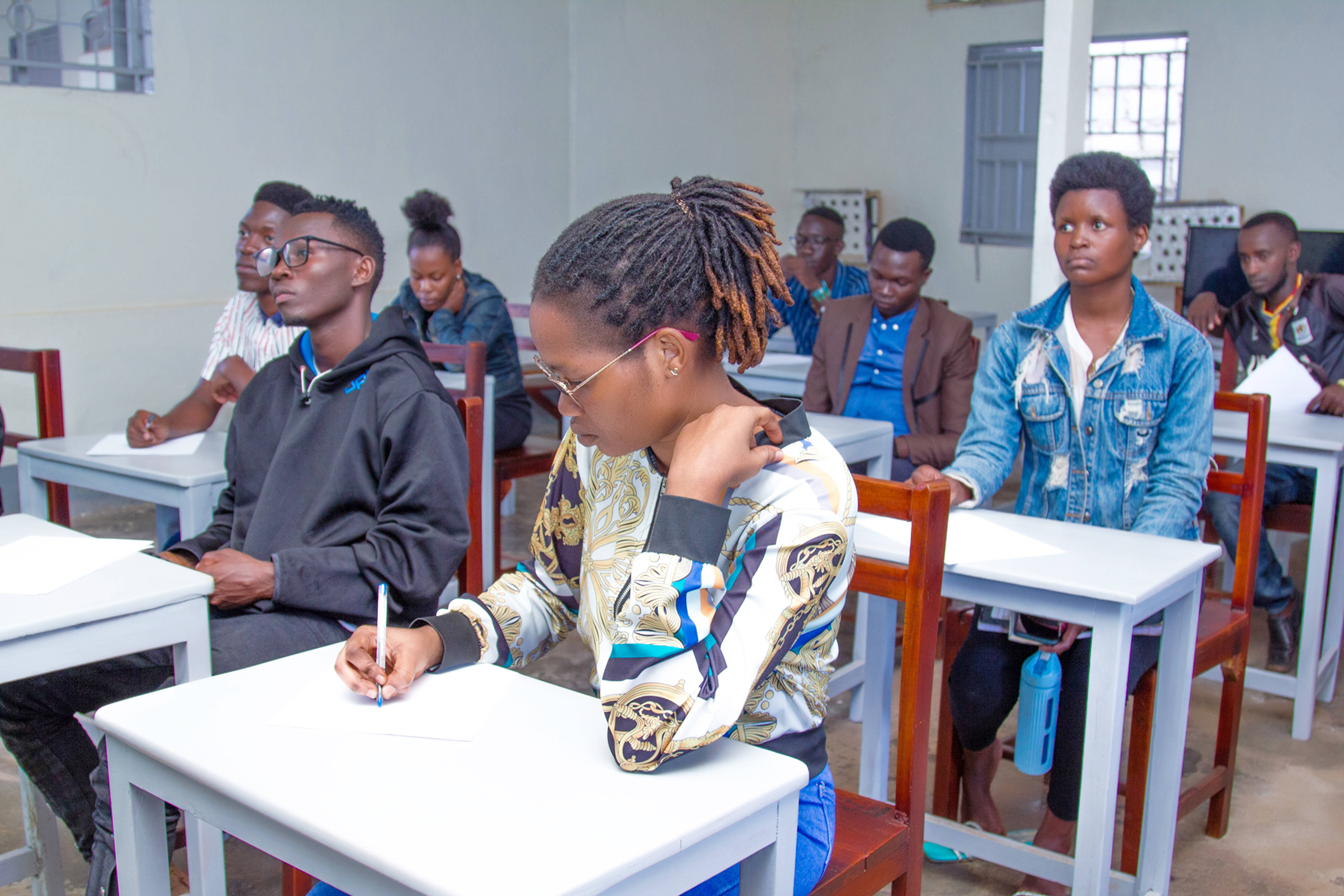 National certificate students in class